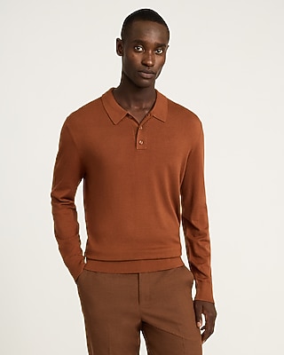 Luxtouch Jersey Long Sleeve Sweater Polo