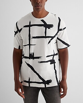 Relaxed Abstract Perfect Pima Cotton T-Shirt