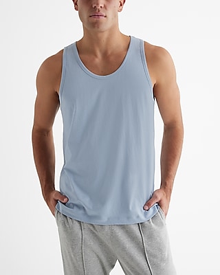 Crew Neck Perfect Pima Cotton Tank Top Default Men's XS