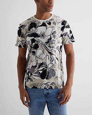Painted Floral Perfect Pima Cotton T-Shirt
