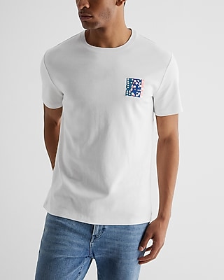 Embroidered Dot Graphic T-Shirt