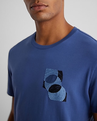 Embroidered Graphic Perfect Pima Cotton T-Shirt