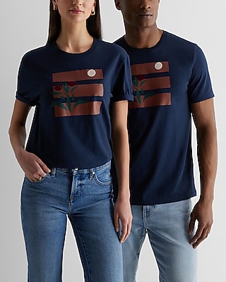 Dream Big Project X Bbbsa Unisex Geo Floral Graphic T-Shirt