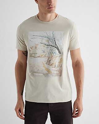 Painted Scene Graphic T-Shirt