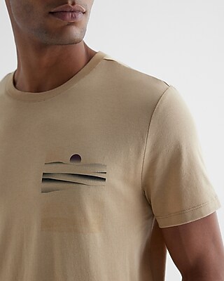 Horizon Chest Graphic Perfect Pima Cotton T-Shirt