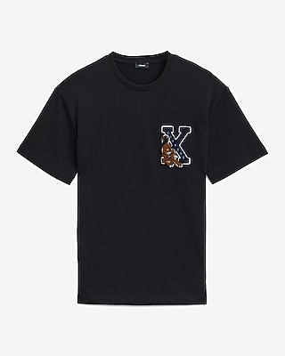 Classic Fit Tiger X Logo Patch Graphic T-Shirt