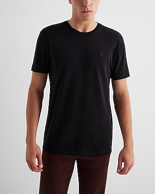 Embroidered X Logo Chest Graphic Perfect Pima Cotton T-Shirt Black Men's XL