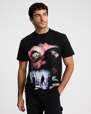 Express Men's The Exorcist Graphic T-Shirt in Pitch Black