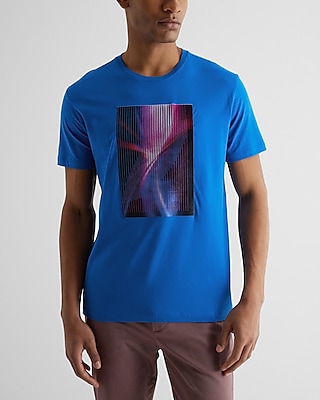 Line Flare Graphic Perfect Pima Cotton T-Shirt