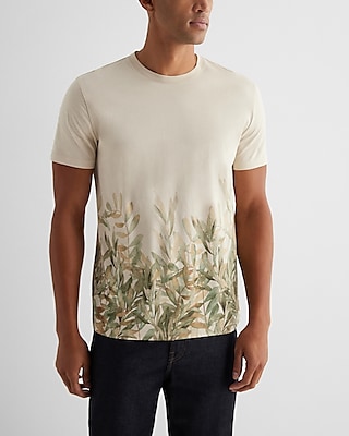 All Over Leaf Graphic T-Shirt