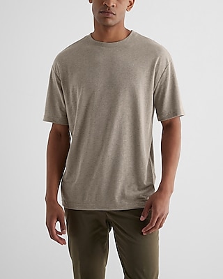 Relaxed Linen Blend T-Shirt Neutral Men's S