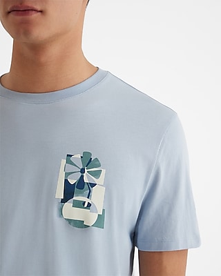 Cubed Daisy Graphic Perfect Pima Cotton T-Shirt