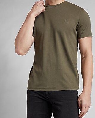 Logo Essential Crew Neck T-Shirt Green Men's XS