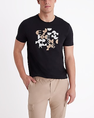 Express Geo Graphic Perfect Pima Cotton T-Shirt