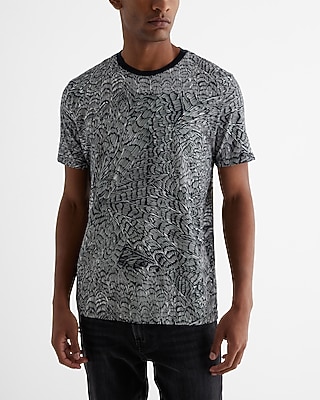 Abstract Print Perfect Pima Cotton T-Shirt