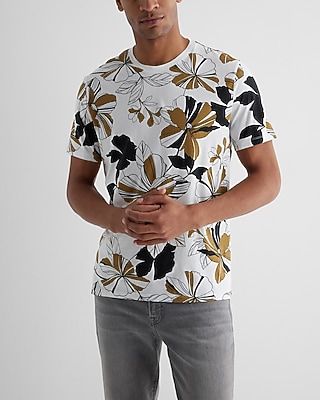 Floral Print Perfect Pima Cotton T-Shirt