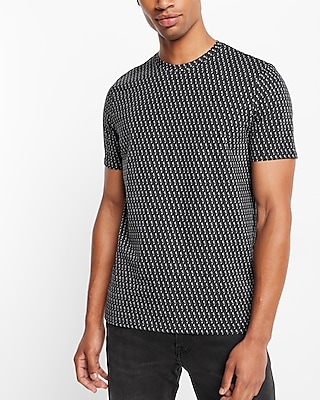 Mini Geo Print Moisture-Wicking Performance T-Shirt