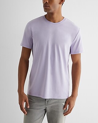 Perfect Pima Cotton Crew Neck T-Shirt Purple Men's XL