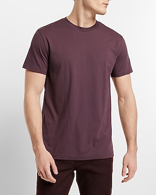 Perfect Pima Cotton Crew Neck T-Shirt Purple Men's XS