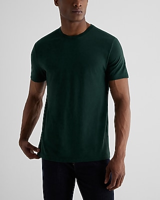 Perfect Pima Cotton Crew Neck T-Shirt Green Men's M