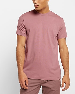 Perfect Pima Cotton Crew Neck T-Shirt Pink Men's XL