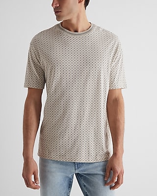 Relaxed Geo Print Crew Neck T-Shirt