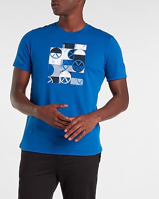 Blue X Logo Graphic T-Shirt
