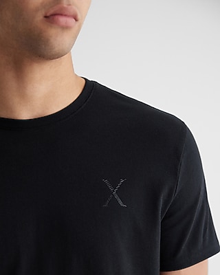 X Logo Chest Graphic T-Shirt Black Men's XS