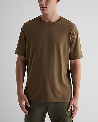 Relaxed Crew Neck Perfect Pima Cotton T-Shirt