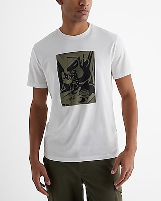 Still Life Perfect Pima Cotton Graphic T-Shirt Neutral Men