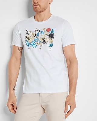 Dancing Cranes Graphic T-Shirt