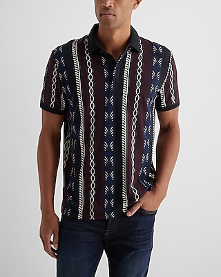 Deco Stripe Perfect Pima Cotton Polo