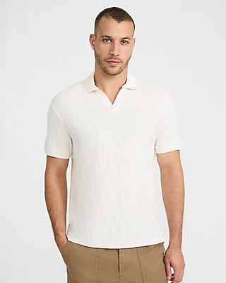 Classic Fit Textured Jacquard Polo