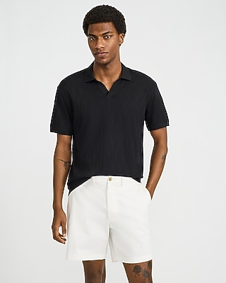 Classic Fit Textured Jacquard Polo