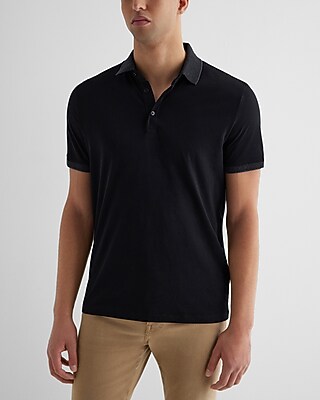 Herringbone Collar Perfect Pima Cotton Polo