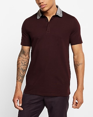 Contrast Collar Moisture-Wicking Performance Polo