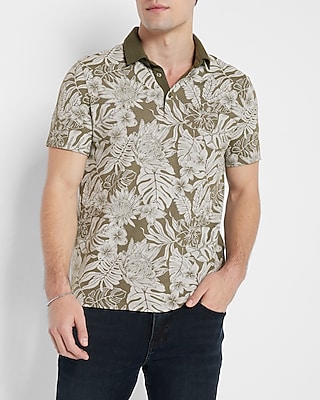 Floral Luxe Pique Polo