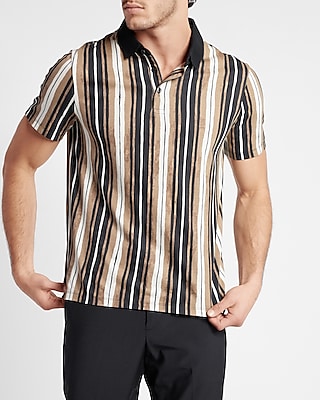 Striped Jersey Polo