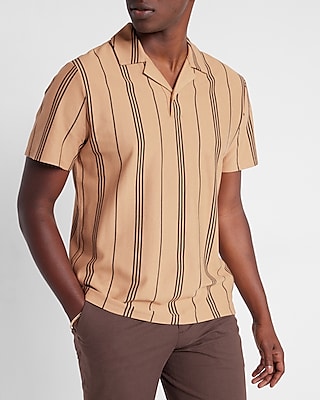 Striped Luxe Pique Polo