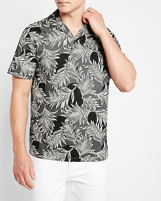 Floral Luxe Pique Polo Black Men's S