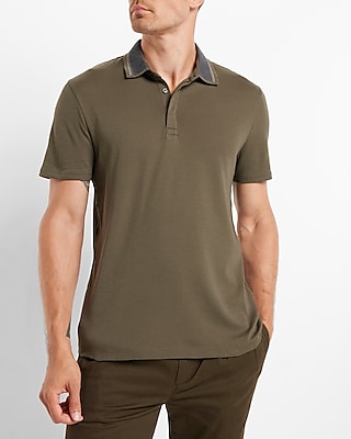 Tipped Flat Knit Polo