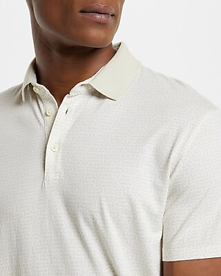 Mini Geo Print Jersey Polo Neutral Men's XS