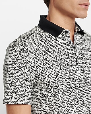 Mini Geo Print Jersey Polo