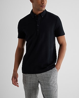 Striped Jacquard Cotton-Blend Polo
