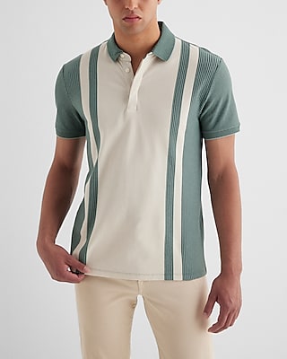 Multi Stripe Luxe Pique Polo