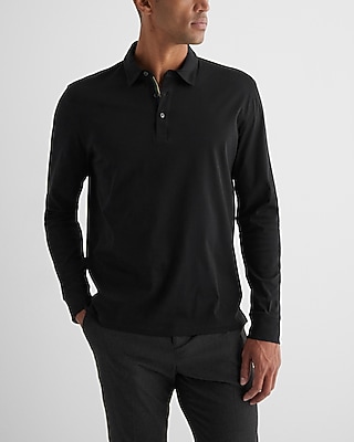 Cotton Long Sleeve Polo
