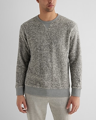 Heathered Fleece Crew Neck Sweatshirt