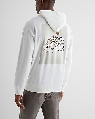 Big & Tall Embroidered Mountain Graphic Hoodie Neutral Men's XXL