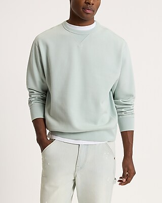 Loose Brushed Fleece Crew Neck Sweatshirt