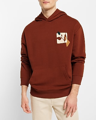 Geo Block Graphic Hoodie